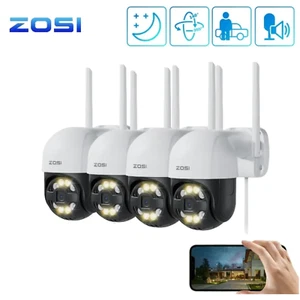 ZOSI 4MP Wireless Pan/Tilt Outdoor Security PTZ Camera Two-Way Audio Spotlight - Picture 1 of 9