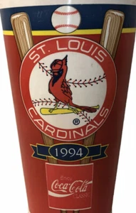 St. Louis Cardinals 1994 Programma Coppa Plastica Stadio Coca Cola MLB Baseball - Foto 1 di 6