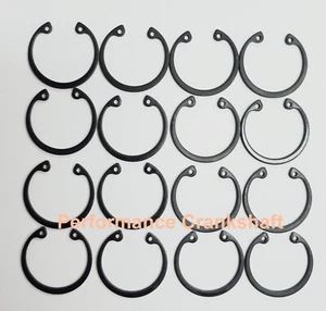 16 NEW US piston wrist pin retainers locks Chevy SBC .927 clips like TruArc snap - Imagen 1 de 4