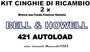 ★KIT CINGHIE DI RICAMBIO 2 x PROIETTORE B&H 421 AUTOLOAD (TONDA E DENTATA)★ - Imagen 1 de 1