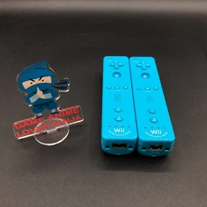 Nintendo Wii Remote Controller Motion Plus Inside Blau 2 Stück Original Getestet - Bild 1 von 11