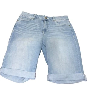 d.jeans Size 6 Cuffed Denim Shorts Size 6 - Picture 1 of 4