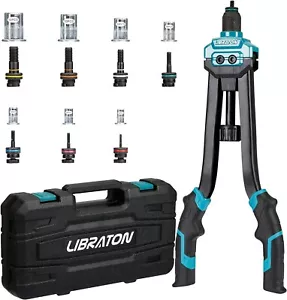 Rivettatrice Professionale Mano, Rivettatrice per Inserti Filettati A Doppia Imp - Foto 1 di 12