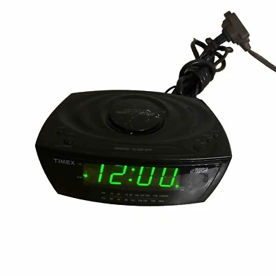 Timex Radio Alarm Clock Green Numbers Digital T227BQ WORKS - Image 1 of 4