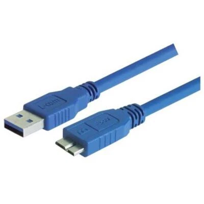 L-COM CAU3AMICB-5M USB 3.0 Type A Male to Type Micro B Male Cable Assembly "NEW" - Image 1 of 3