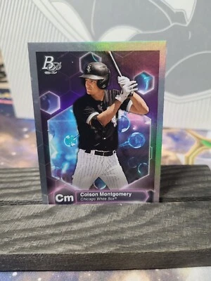 2022 Bowman Platinum Precious Elements Colson Montgomery #PE-4 Chicago White Sox - Image 1 of 4