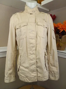 Gap Damen creme Utility Jacke Taschen Baumwolle leicht Größe Small - Bild 1 von 21