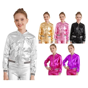 DE Mädchen Glitzer Jacke Bolero Disco Blazer Bolerojacke Bronzing Shrug Tops - Bild 1 von 103