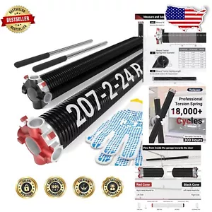 Premium Garage Torsion Spring Replacement - 0.207 x 2” x 24” with 18000 Cycles - Picture 1 of 9