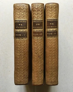 Cicéron — Oraisons choisies — bilingue, trad. de Wailly — 3 vol. — Barbou — 1772 - Picture 1 of 12