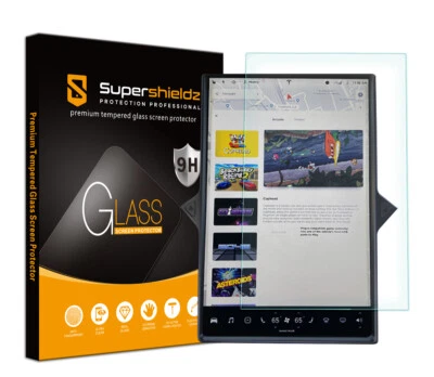 Protector de pantalla de vidrio templado Supershieldz para Tesla Model X / Model S (17") Foto 1 de 4