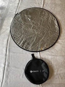 ETEKCITY 24" Photography Photo Light Reflectors - Gold & Silver - Picture 1 of 10