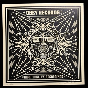 SHEPARD FAIREY Party At Moontower box RECORDS sérigraphie 2011 SIGNEE OBEY GIANT - Bild 1 von 4