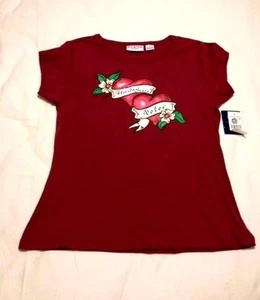 BOCA CLASSICS - BURGUNDY SEMINOLE BLOUSE - M - Picture 1 of 2