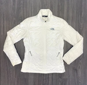 Women’s The North Face Lightweight Quilted Jacket White/Silver-Grey Small - Picture 1 of 8