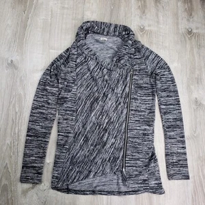 Cárdigan para mujer Hollister Marl gris asimétrico con cremallera talla M - Imagen 1 de 18