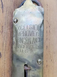 Metal Sargent & Co. "Excelsior Improved Spring Balance" Scale - 50 lb. Vintage - Picture 1 of 11