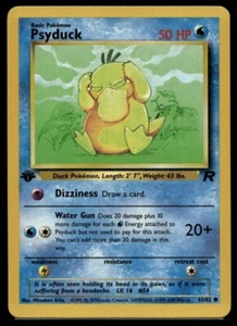 Tarjeta Pokémon Team Rocket Psyduck 65/82 1ª Edición - Imagen 1 de 2