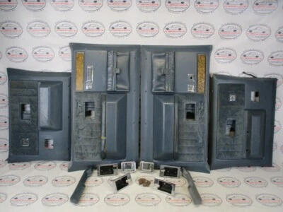 Juego de paneles de puerta interior delantera Chevy Suburban/GMC 1981-91 azul/potencia de grano de madera Foto 1 de 4