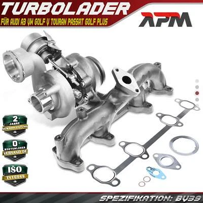 Turbolader für Audi A3 VW Golf V Touran Passat Golf Plus Skoda Seat Altea 1.9TDi - Bild 1 von 4