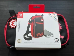 PowerA Crossbody Bag for Nintendo Switch Mario & Friends Black Red - NEW - Picture 1 of 3