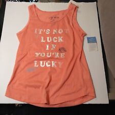 Lucky Brand Girls Size 10-12 Active Graphic Tank Top New with Tags