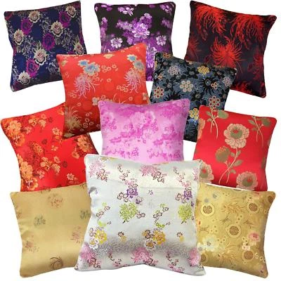 Capa de travesseiro*brocado de rayon chinês almofada almofada almofada almofada tamanho personalizado*BL12 - Imagem 1 de 2