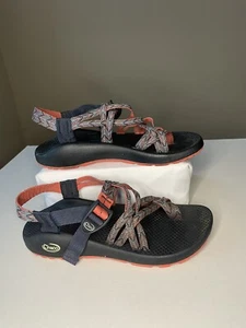 Chaco Classic Damengröße 9 schwarz orange Zehenschlaufe Sport Sommer Wandern Sandalen - Bild 1 von 8