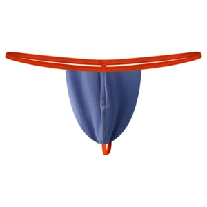 Mens Sexy Low-Rise Pouch Lace T-Back G-String Thong Briefs Underwear Underpants❃ - Picture 1 of 24