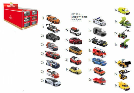 Display 48 Models Ass. Multigam 1:64 Model 319150 NOREV - Immagine 1 di 1