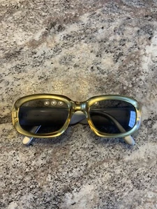 VINTAGE CHRISTIAN DIOR 2006 GOLD CANAGE SUNGLASSES 1990'S - Picture 1 of 4