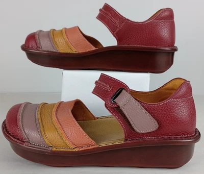 Spring Step Women's Size 10.5 (42) Bumblebee Mary Jane Sandals Red Leather - Image 1 of 4