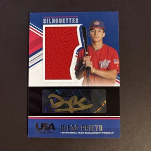 2018 Panini USA Baseball Stars & Stripes Diego Prieto Gold Signature Jerseys /39 - Picture 1 of 5