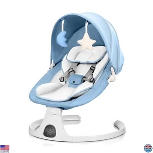 Columpio y balancín para bebé 3 en 1 - Asiento infantil portátil, control remoto, 5 modos, Bluetooth - Imagen 1 de 7