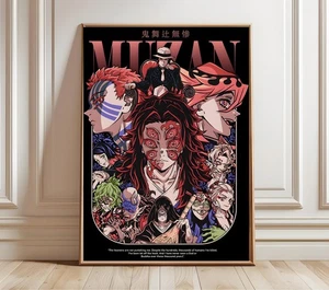 Demon Slayer Poster – Muzan Kibutsuji & Upper Moons Anime Wall Art Print - Picture 1 of 4