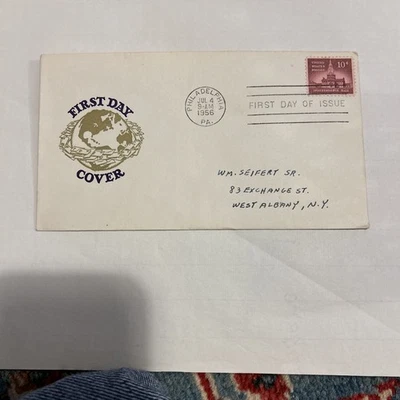 Vintage FDC USPS Scott #1044 Independence Hall 1956 - Image 1 of 4