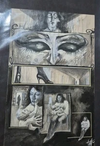 Carlos Kastro Original Interior Painted Published Comic Book Horror Art Signed - Picture 1 of 12
