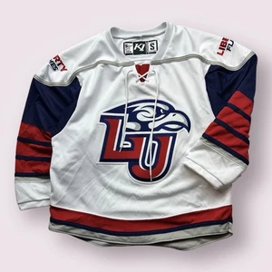 Herren Liberty Flames College Hockey Trikot Gr. Small weiß RAR genäht - Bild 1 von 9