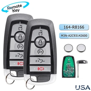 2 Key Fob Remote for 2017-2021 Ford F150 F-Series M3N-A2C93142600 164-R8166 - Picture 1 of 8
