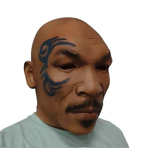Halloween Mike Tyson Latex Mask Realistic Cosplay Costumes Props - Picture 1 of 5