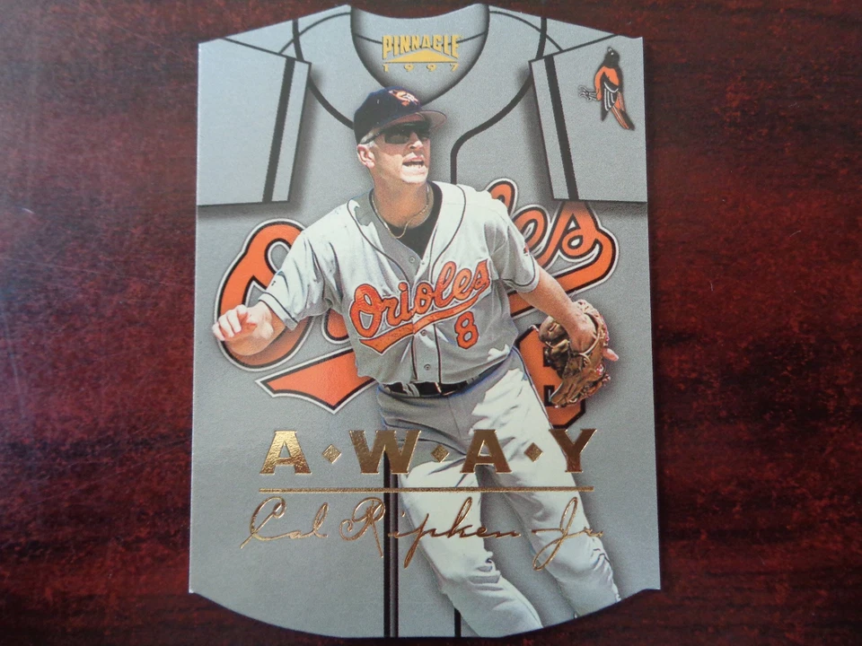 1997 Pinnacle Cal Ripken Jr #21 AWAY Jersey Die-Cut-ORIOLES - Image 1 of 1