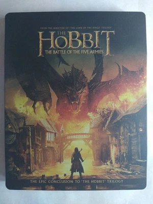 The Hobbit: The Battle of the Five Armies Limited Edition Steelbook Blu Ray Foto 1 de 4