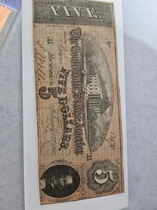 1864 Confederate States of America $5 Five Dollars - Civil War Note - Picture 1 of 2