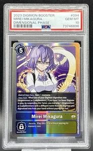 🔥💎🔥 2023 Digimon Booster Mirei Mikagura fase dimensional #094 PSA 10 🔥💎🔥 - Imagen 1 de 2