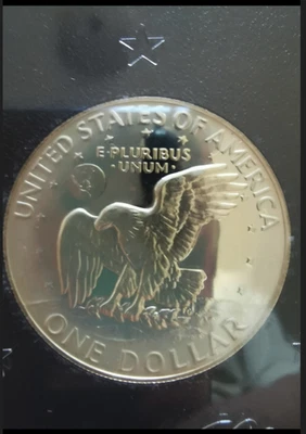  Moneta da 1 DOLLARO  $  LIBERTY  Eisenhower anno 1974 Argento 400/1000 SPL  - Immagine 1 di 4