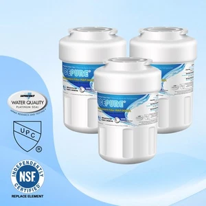 Fit For GE MWF SmartWater MWFP GWF Refrigerator Water Filter 3 Pack - Picture 1 of 8