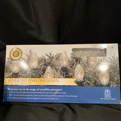 New- Bethlehem Lighting- Iridescent Pinecone Lights 20 Lights - Commercial Grade - Image 1 of 4