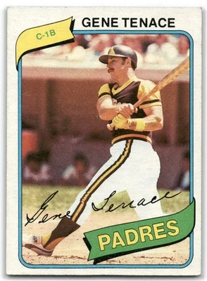 1980 Topps #704 Gene Tenace Padres - Image 1 of 2