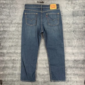 Levi's 514 Jeans Herren 34x30 Blau Slim Straight Leg Baumwollmischung Stretch Denim - Bild 1 von 9