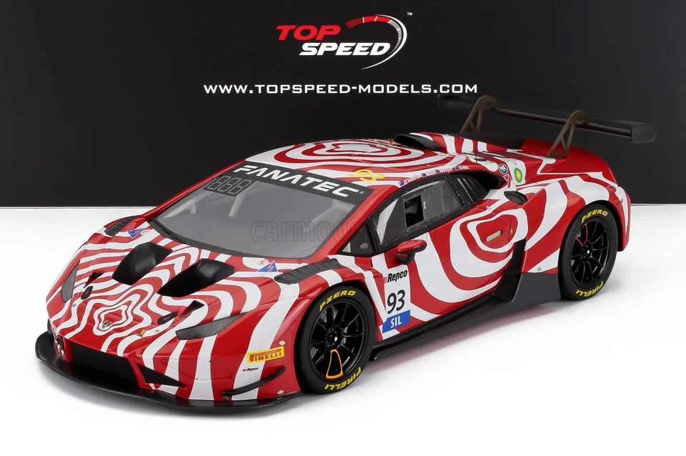 1/18 TRUESCALE - LAMBORGHINI - HURACAN GT3 EVO2 5.2L V10 TEAM WALL RACING TS0626 - Immagine 1 di 1